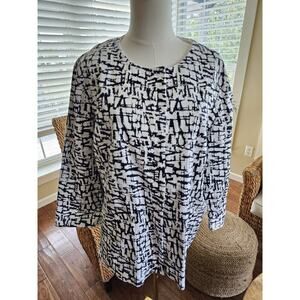 Chico's Hayden Blazer Jacket Women's Size 3/XL Navy Blue NWT